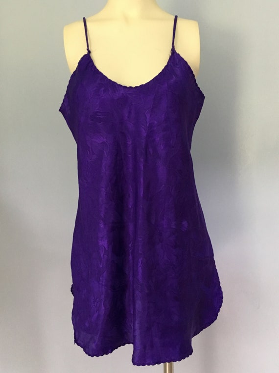 70s Undercover Wear Purple Short Nightie | Vintag… - image 2