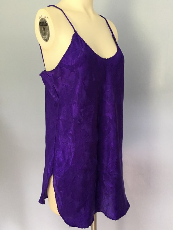 70s Undercover Wear Purple Short Nightie | Vintag… - image 4