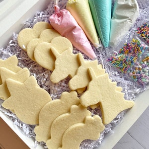 Cookie Decorating Kit, Unicorn Cookie Decorating Kit, DIY cookie kit, Rainbow Cookie Decorating Kit image 1