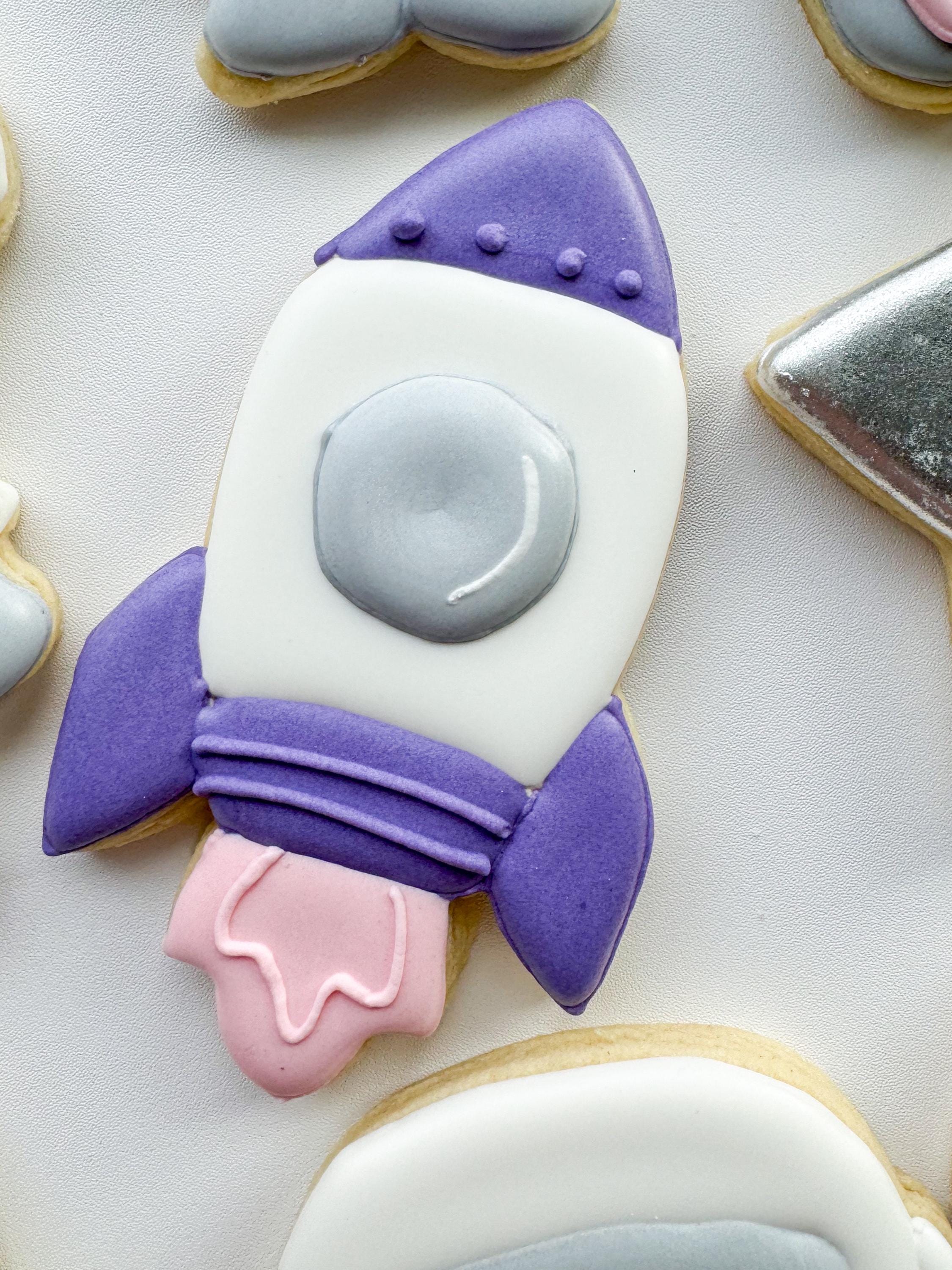 Girl Outer Space Birthday Cookies, Two the Moon Party Favors, Pink ...