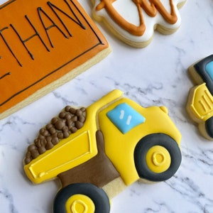 Construction birthday cookies, 2nd birthday boy, 3rd birthday boy image 5