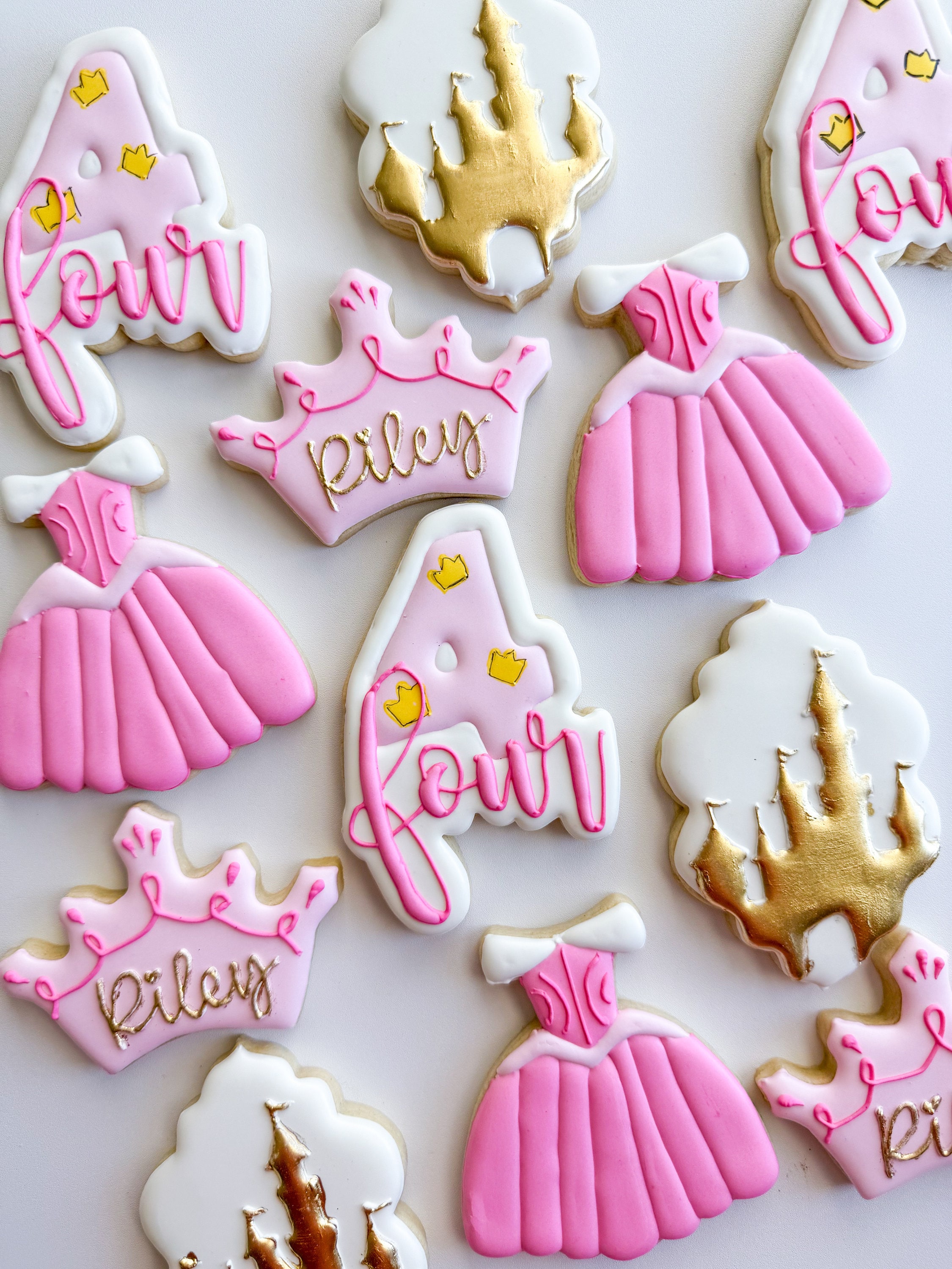 Princess Birthday Sugar Cookies, Princess Baby Shower Sugar Cookies, Disney Princess  Cookies - Etsy