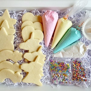 Cookie Decorating Kit, Unicorn Cookie Decorating Kit, DIY cookie kit, Rainbow Cookie Decorating Kit image 2