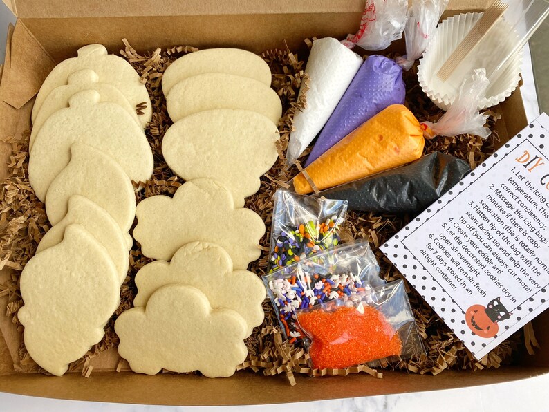 Halloween Cookie Decorating Kit DIY Cookie Kit Pastel Etsy