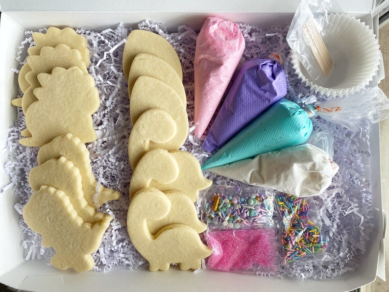 Cookie Decorating Kit, Dinosaur Cookie Decorating Kit, DIY Cookie Kit, Dinosaur birthday boy, Dinosaur birthday girl image 7
