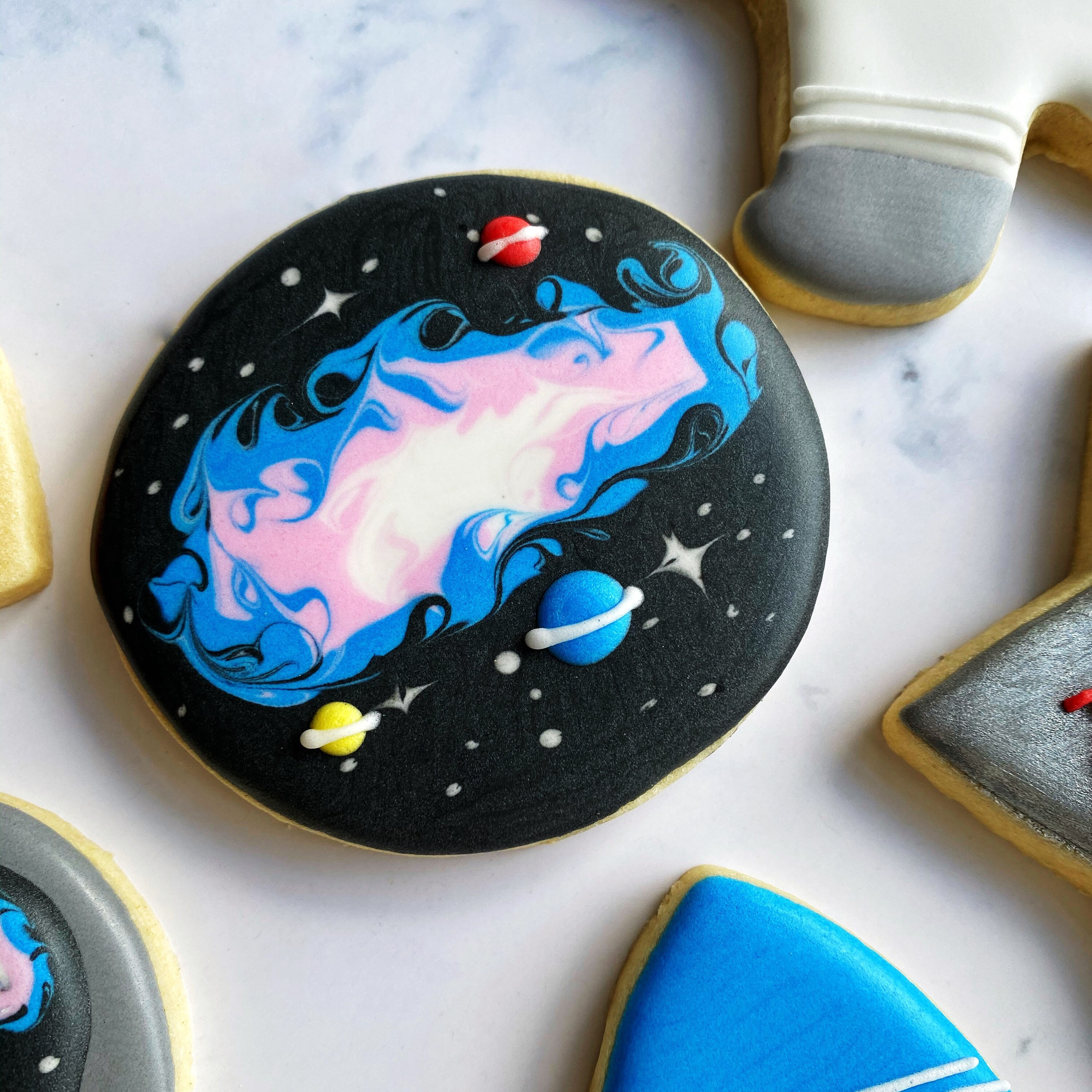 Outer Space Birthday Sugar Cookies rocket cookies astronaut Etsy