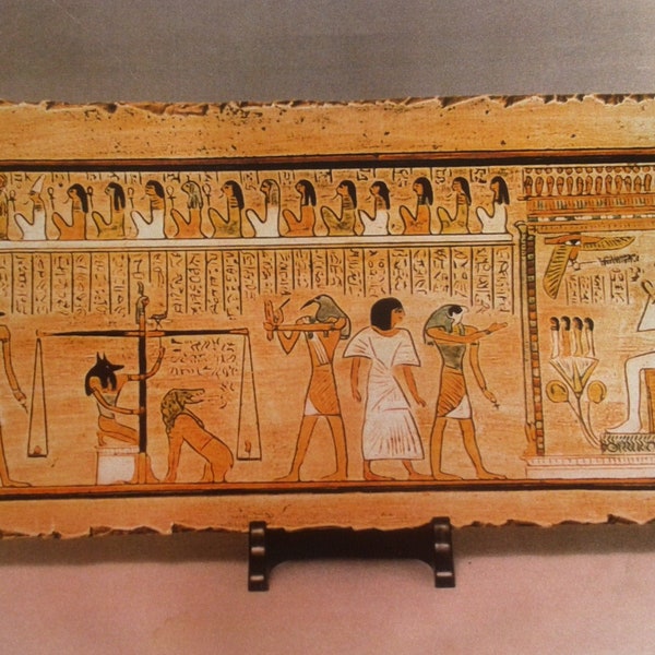 Book of the Dead Replica - Weighing of the Heart Osiris Anubis Judgment of the Heart - Egypt Archaeology Art History - Egypciana