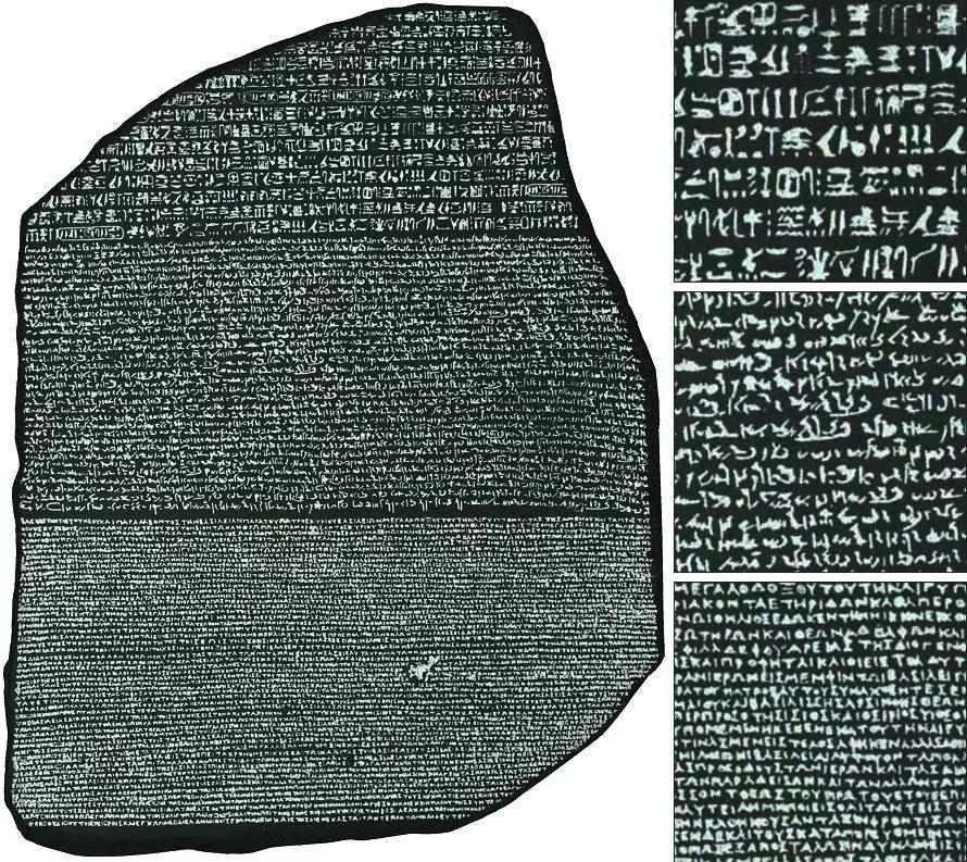 Rosetta Stone Replica - Egypt Archaeology Art History - Egypciana - Etsy
