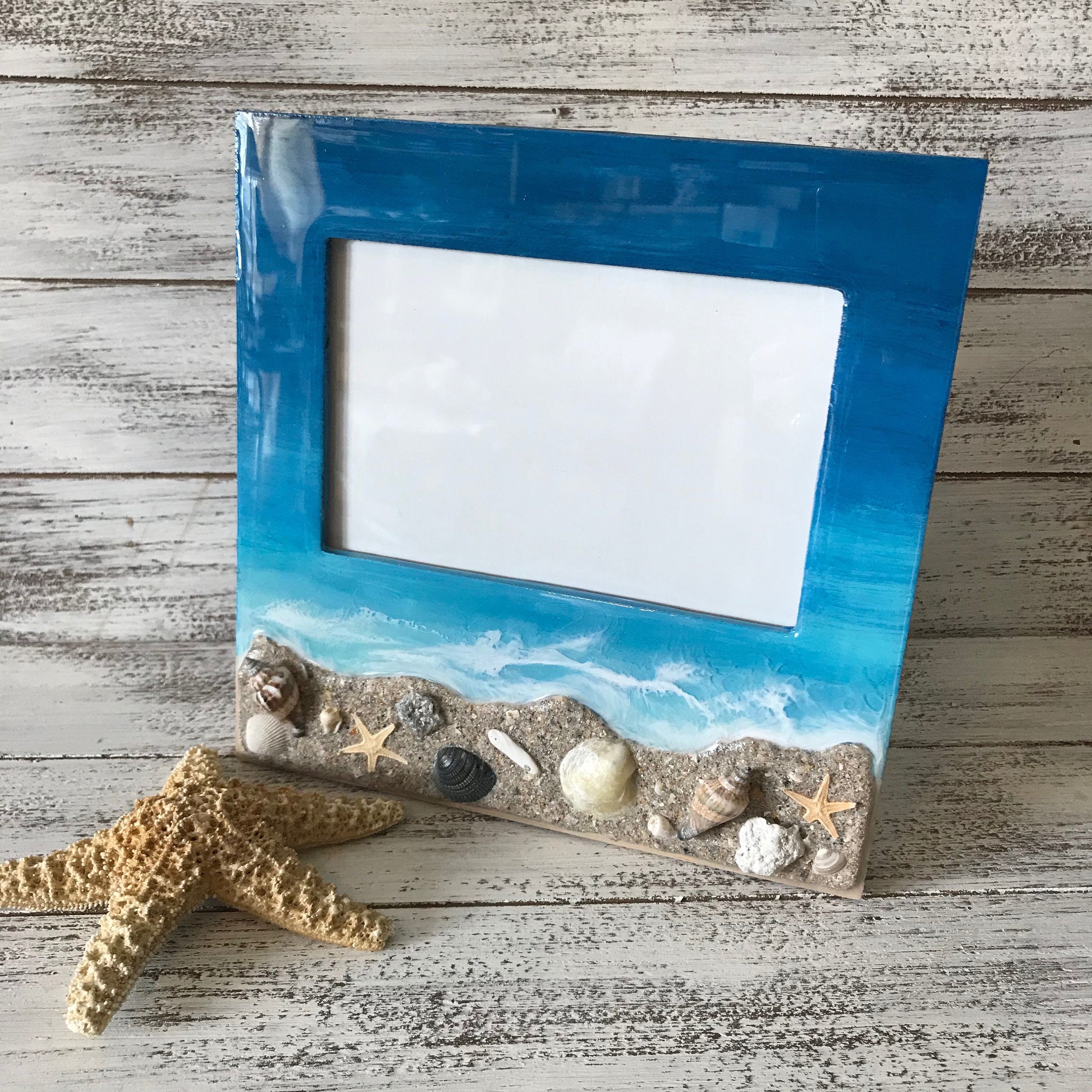 Coastal Picture FRAME for a BEACH House 4x6 Photo Frame for Etsy