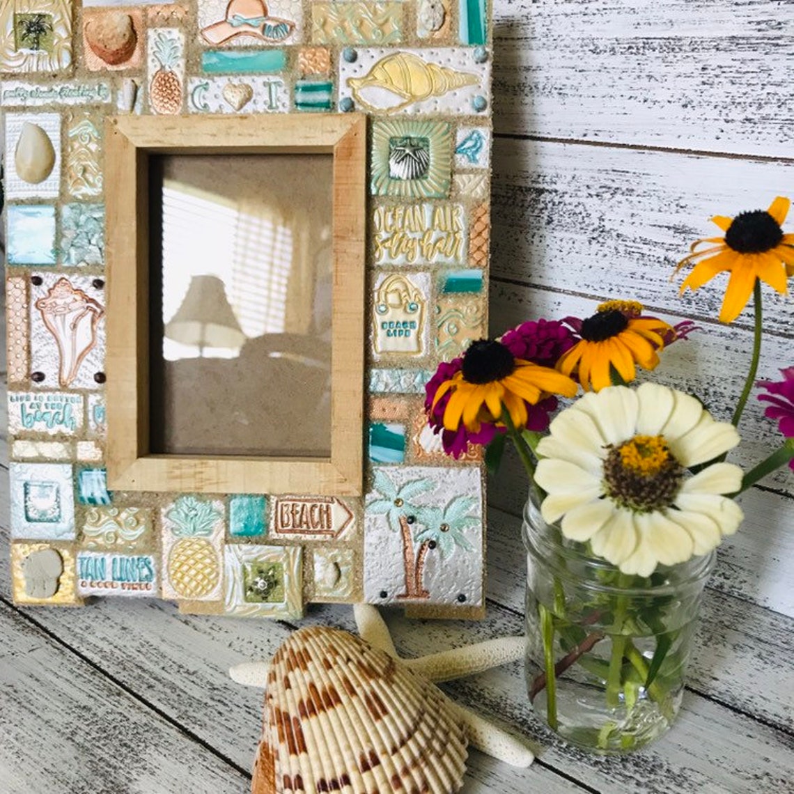 Beach Picture Frame PERSONALIZED 4x6 Coastal Photo Frame Etsy