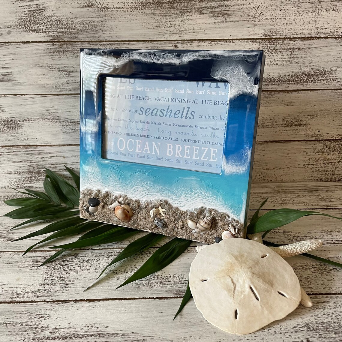 Coastal Picture FRAME for a BEACH House 4x6 Photo Frame for Etsy