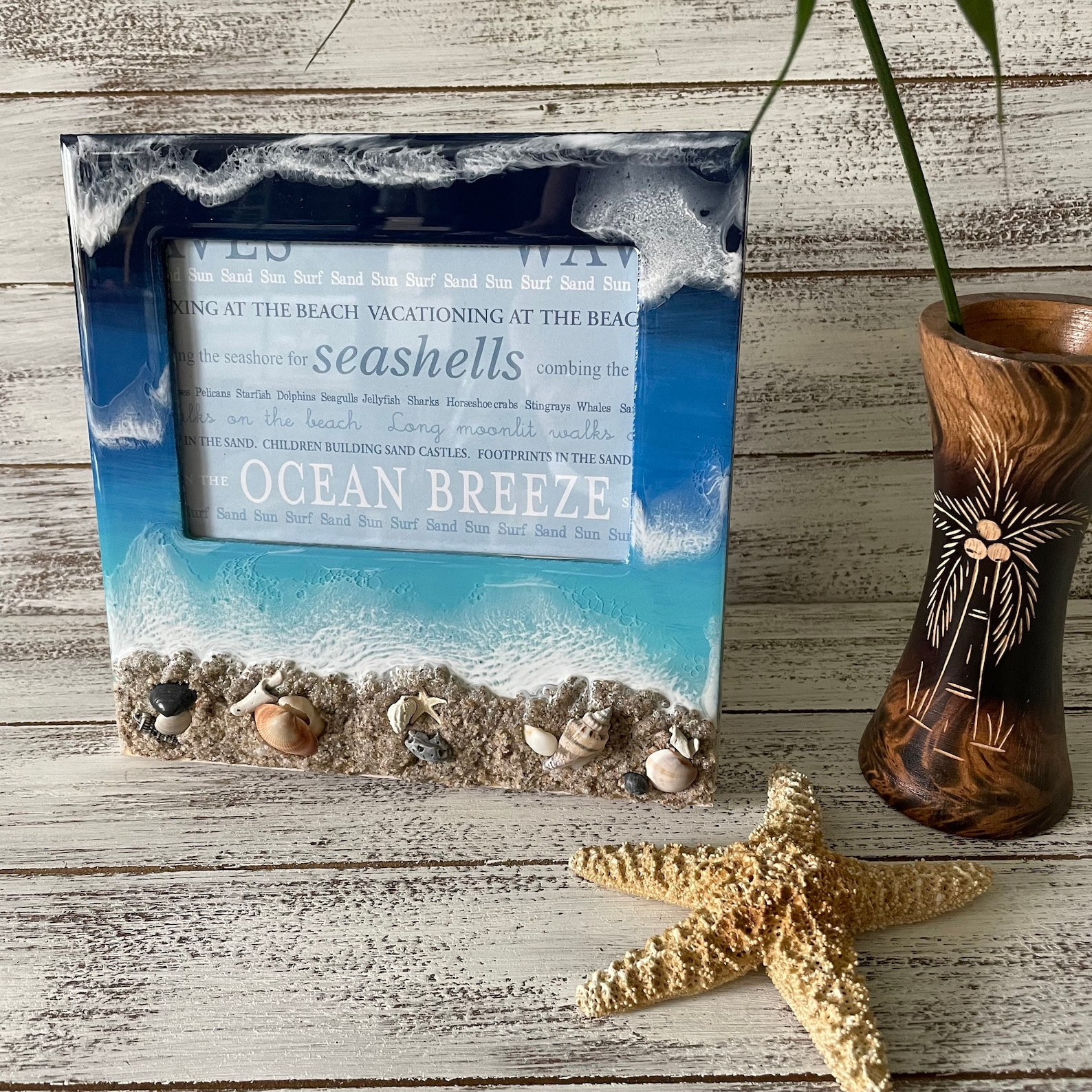 Coastal Picture FRAME for a BEACH House 4x6 Photo Frame for Etsy