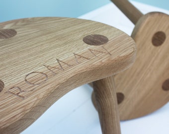 Personalised Oak Children's Stool