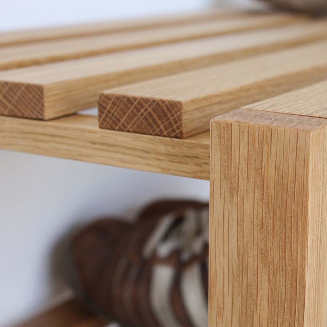 Oak Shoe Rack Etsy UK