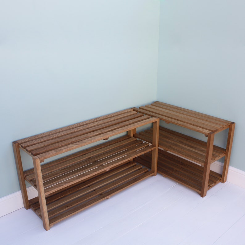 Oak Shoe Rack Etsy UK