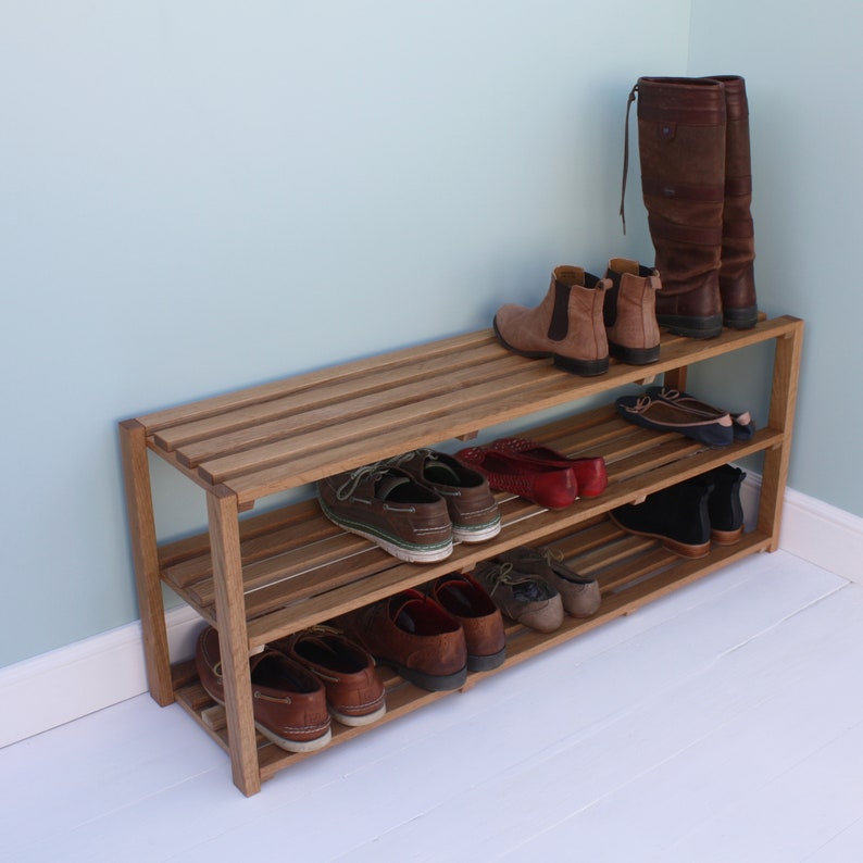 Oak Shoe Rack Etsy UK