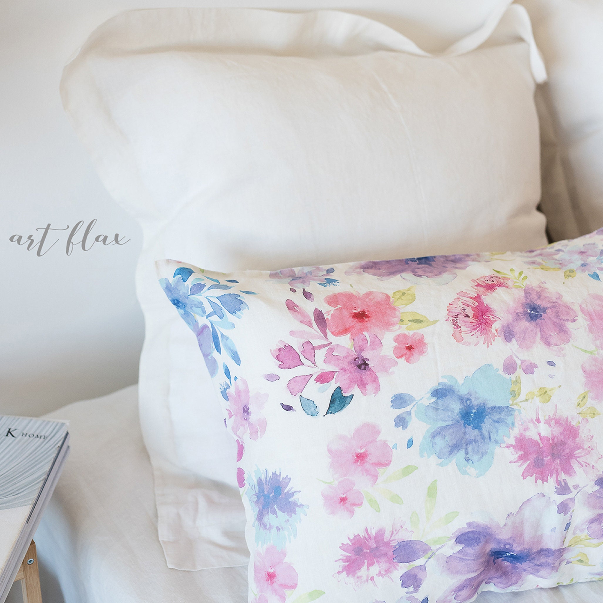 The Pillow Collection Haley Floral Bedding Sham Natural Queen/20 x 30 The Pillow Collection Haley Floral Bedding Sham Natural Queen/20 x 30