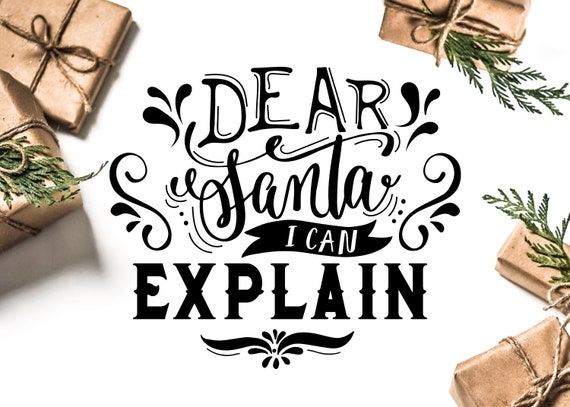 Download Free Christmas Dear Santa Svg Dear Santa Cut File Christmas Etsy SVG DXF Cut File
