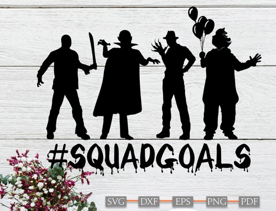 Download Halloween Squad Goals Svg Squad Goals Cut File Villain Etsy