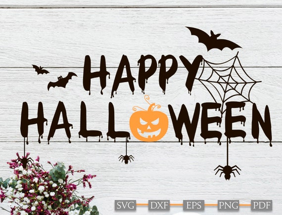 Download Happy Halloween Svg Halloween Cut File Halloween Banner Etsy