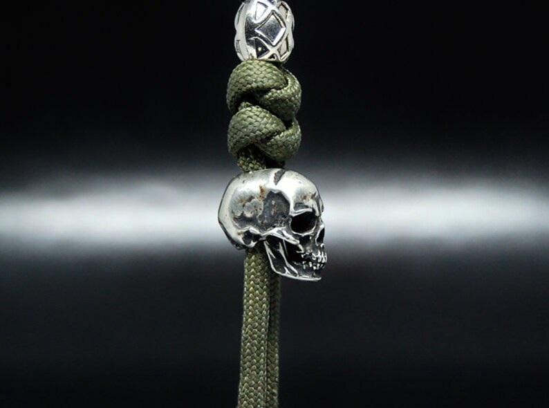Paracord Knife Lanyard Skull Bead in Melchior Etsy