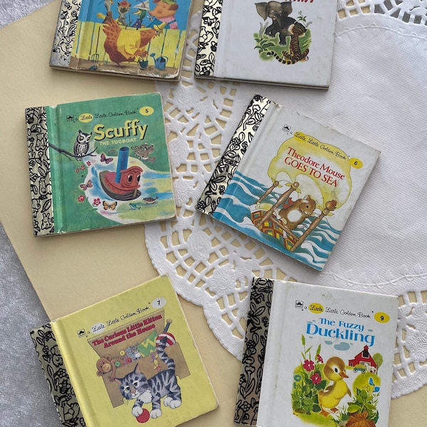 Mini Little Little Golden Books - choose one used Junk Journal Supply
