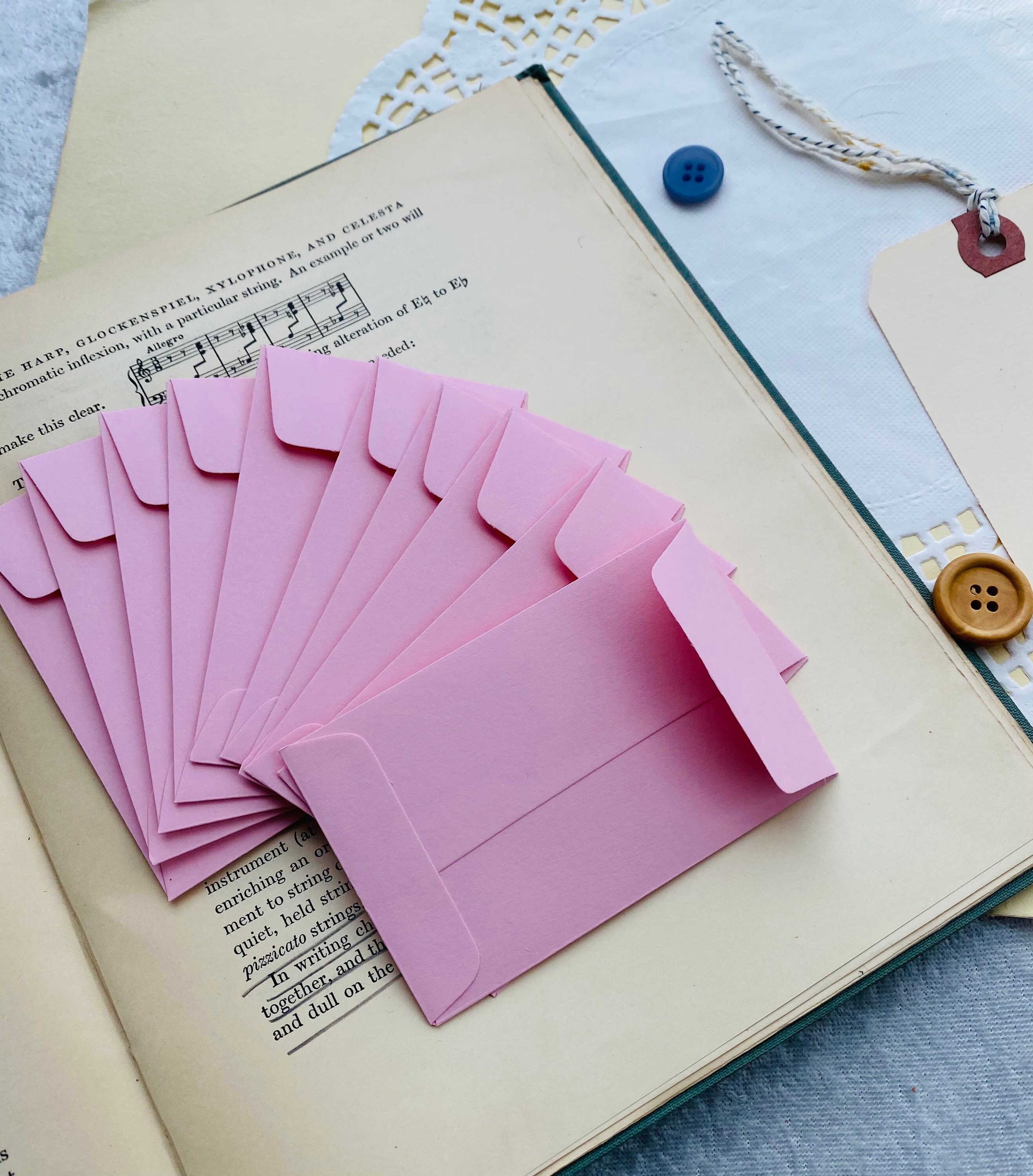 10 Small Coin Envelopes in Colors Etsy