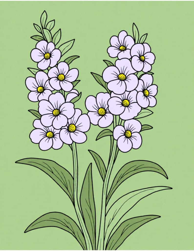 Printable Coloring Pages For Flowers — Detail 4