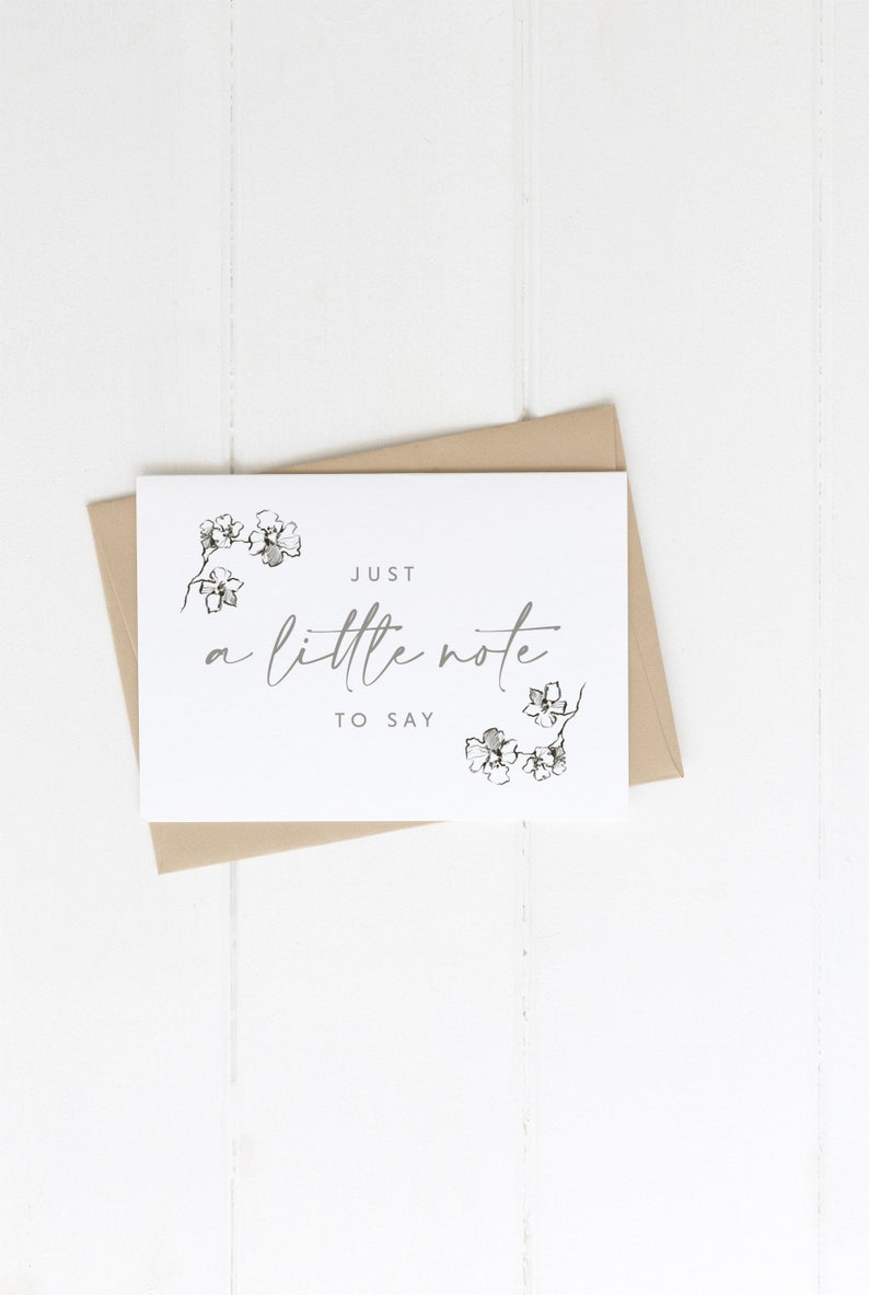 Floral Thank You Notecard Set: Watercolor Botanical Stationery - Etsy UK