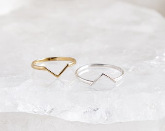 Minimal Marilia  Ring Gold Vermeil and Sterling Silver