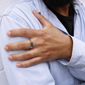 Star of the Sea Emerald Signet Ring | Gold Vermeil and Sterling Silver