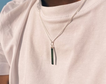 Green Tourmaline Necklace (Natural)