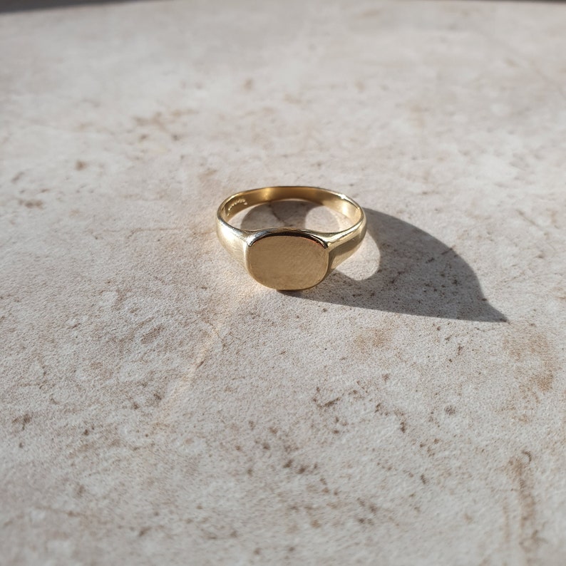Nara Signet Ring l 9KT Gold, Gold Vermeil and Sterling Silver image 2