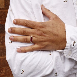 Ruby Sapporo Ring | Gold Vermeil and Sterling Silver