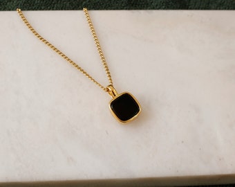 Ray Obsidian Pendant|Gold Vermeil & Sterling Silver