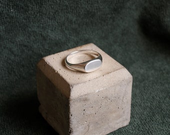 Horizon Signet Ring | Gold Vermeil and Sterling Silver