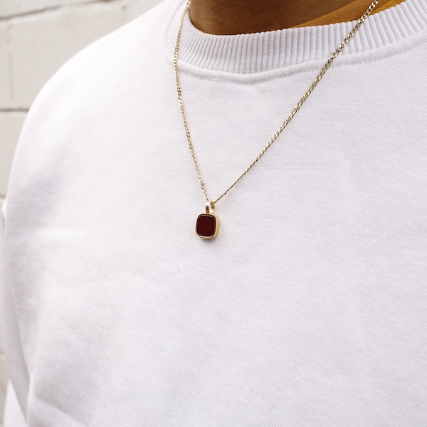 Ray Ruby Pendant|Gold Vermeil & Sterling Silver