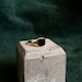 Signet Ring Obsidian and Gold Vermeil 