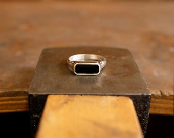 Onyx Sapporo Ring | Gold Vermeil and Sterling Silver