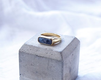 Labradorite Sapporo Ring | Gold Vermeil and Sterling Silver