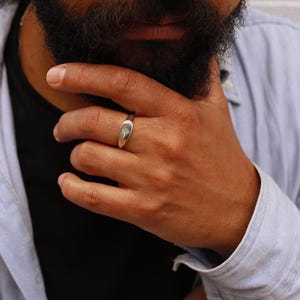 Star Emerald Ring Super Nova  | Gold Vermeil and Sterling Silver