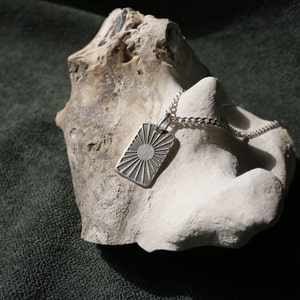 Sunburst Pendant Necklace |Solid Sterling Silver/Gold Vermeil| 20 Millimeters