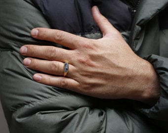 Labradorite Sapporo Ring | Gold Vermeil and Sterling Silver