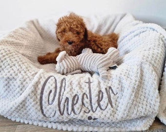 Personalised pet blanket, Personalised dog blanket, Personalised puppy gift