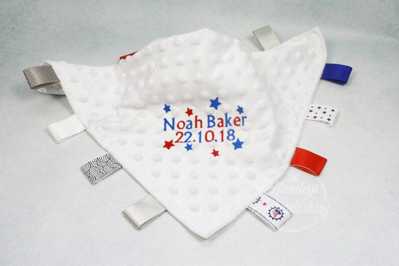 personalised baby comfort blanket