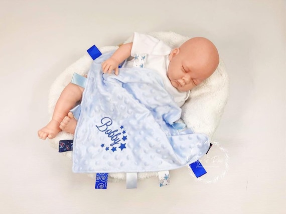 Personalised Ribbon Taggy Comforter Baby Comfort Blanket Newborn Comforter Baby Shower Newborn Gift Taggy Comforter Snuggle Blanket Etsy