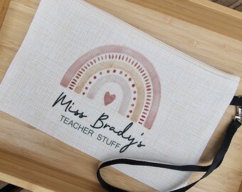 Personalised Teacher Gift - Personalised Teacher Pencil Case - Personalised Teacher Bag - Teaching Assistant Gift - Teacher Stuff