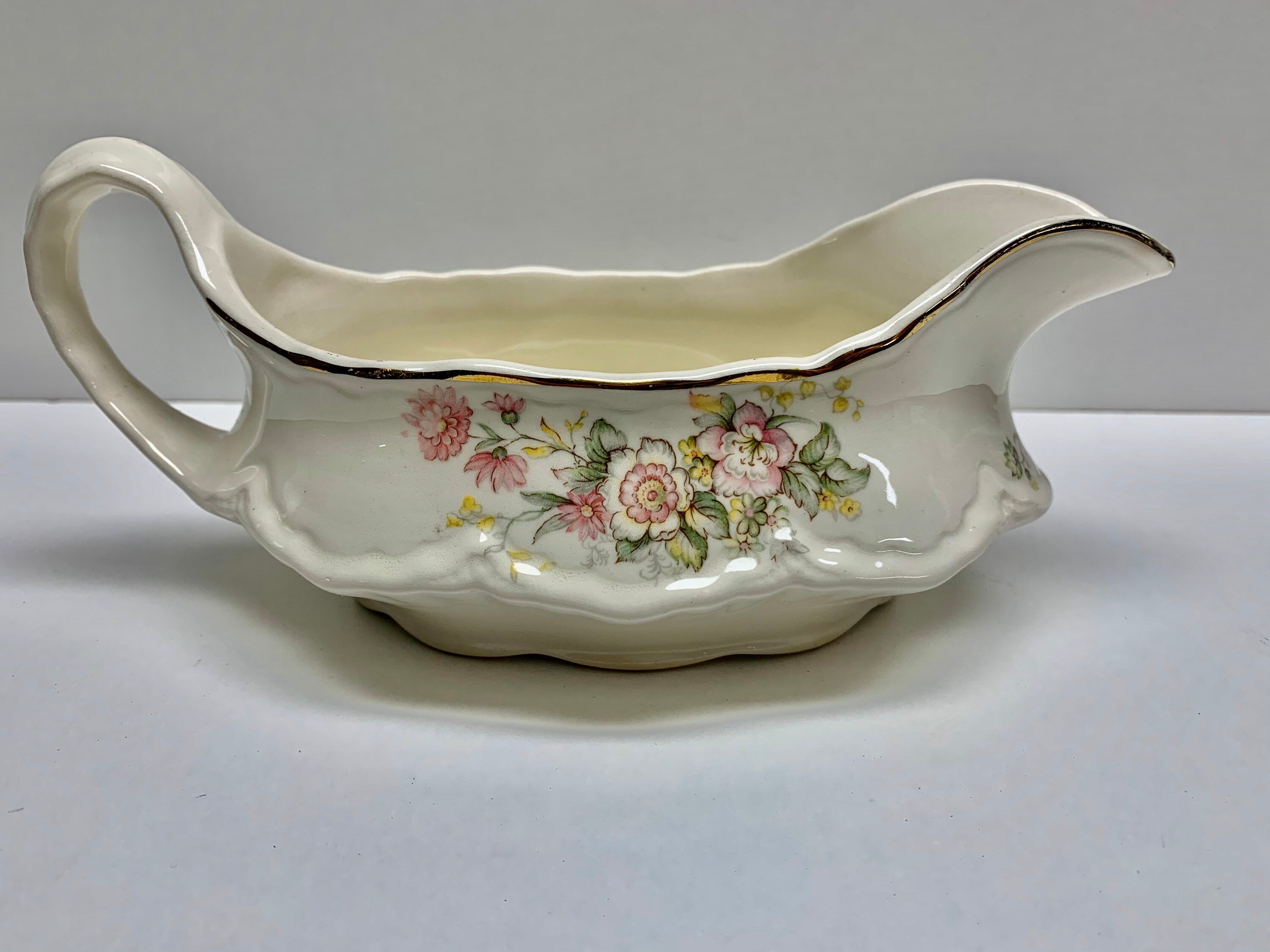Vintage Homer Laughlin Rare Gravy Boat C49N6 Etsy