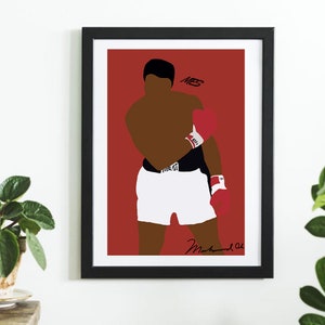 Muhammad Ali Boxing/MMA Art, Card, Boxing Poster