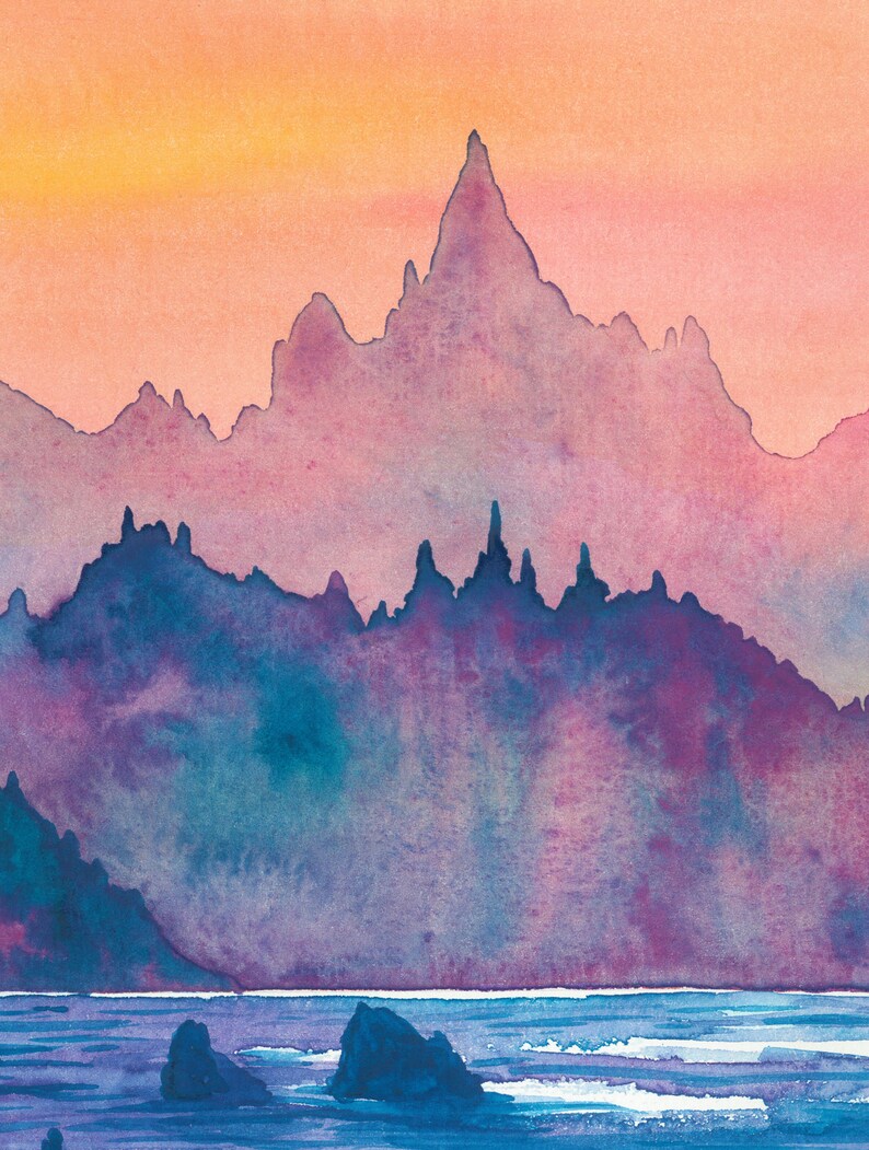 Cannon Beach Painting Oregon Coast Original Art 12 X Etsy